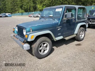 1997 Jeep Wrangler Sport with VIN 1J4FY19S4VP537511, listed as a Copart auction lot 55453975 with 59,714 mi miles and Clean Title. Bid and sale history available at carsss.com. Image 1.