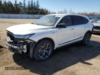 2023 Acura MDX w/A-Spec Package z VIN 5J8YE1H05PL802410, wystawiony jako Copart lot #53023675 z przebiegiem 15 366 mil mil oraz Czysty tytuł • Clean title. Historia ofert i sprzedaży dostępna na DreamBid. Obrazek 1.