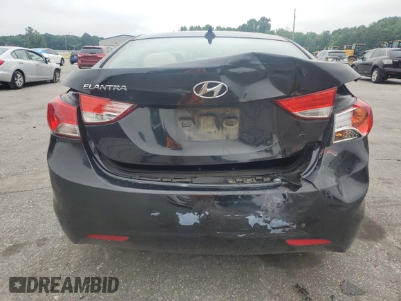 2013 Hyundai Elantra GLS with VIN 5NPDH4AEXDH306997, listed as a Copart auction lot 63436235 with 161,007 mi miles and Salvage title. Bid and sale history available at DreamBid. Image 6.