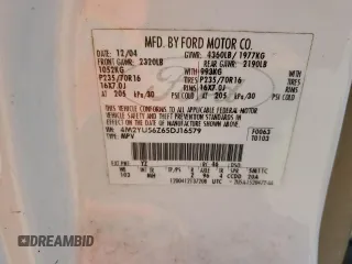 2005 Mercury Mariner Convenience с VIN 4M2YU56Z65DJ16579, выставлен на аукционе Copart как лот 48474465 с пробегом Не указан миль и На запчасти • Non repairable. История ставок и продаж доступна на DreamBid. Изображение 13.