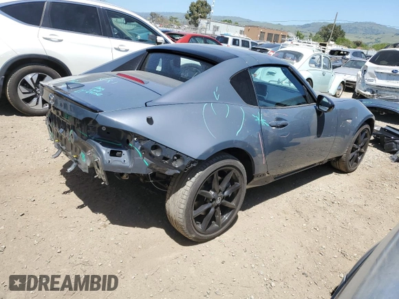 2020 Mazda MX-5 Miata Club with VIN JM1NDAL70L0418572, listed as a Copart auction lot 52884714 with 9,532 mi miles and . Bid and sale history available at DreamBid. Image 3.