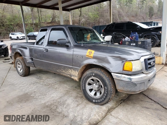 2004 Ford Ranger XL Fleet with VIN 1FTYR44U54PA27334, listed as a Copart auction lot 51321095 with 203,618 mi miles and Salvage Title. Bid and sale history available at DreamBid. Image 4.