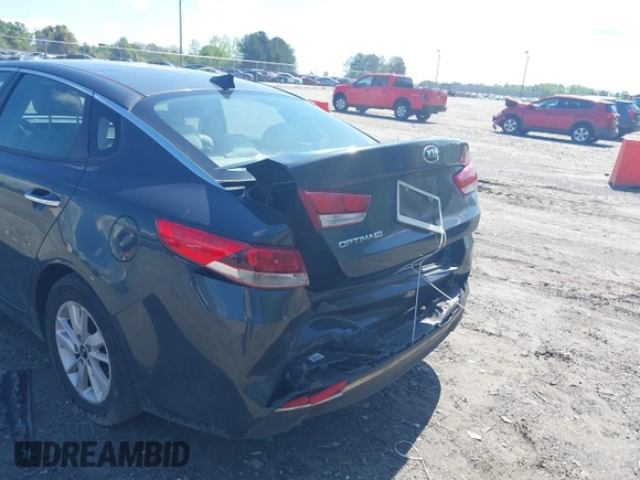 2016 Kia Optima LX with VIN KNAGT4L3XG5078248, listed as a IAAI auction lot 42011616 with 150,000 mi miles. Bid and sale history available at carsss.com. Image 6.