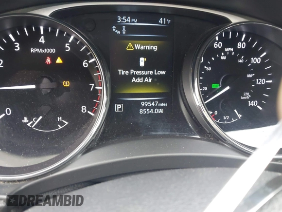2015 Nissan Rogue SL with VIN 5N1AT2MV2FC868033, listed as a IAAI auction lot 41917999 with 99,547 mi miles. Bid and sale history available at carsss.com. Image 7.