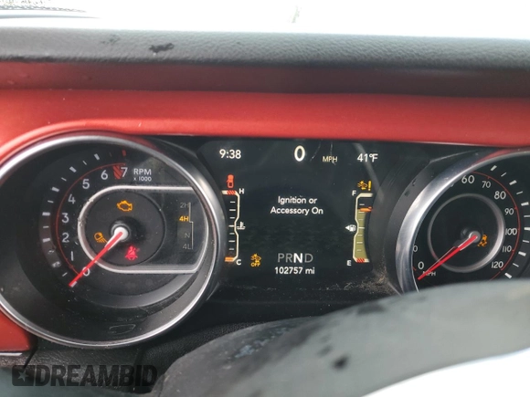 2020 Jeep Gladiator Rubicon with VIN 1C6JJTBG5LL178882, listed as a Copart auction lot 47971205 with 102,757 mi miles and Salvage Title. Bid and sale history available at DreamBid. Image 9.