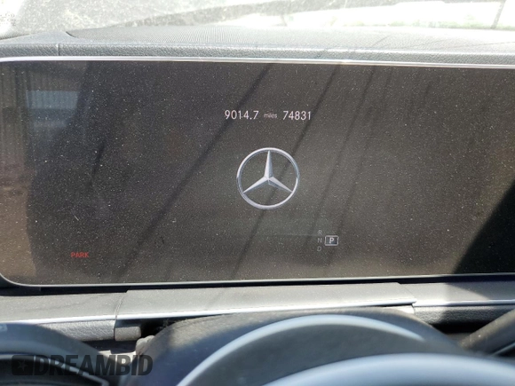 2020 Mercedes-Benz GLS 450 with VIN 4JGFF5KE8LA118046, listed as a Copart auction lot 57570905 with 74,831 mi miles and Salvage title. Bid and sale history available at DreamBid. Image 9.
