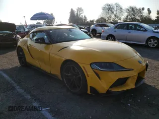 2020 Toyota GR Supra 3.0 with VIN WZ1DB4C09LW027621, listed as a Copart auction lot 41928615 with 0 mi miles and Salvage Title. Bid and sale history available at carsss.com. Image 4.