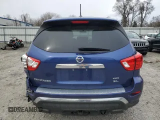 2017 Nissan Pathfinder SV with VIN 5N1DR2MM0HC612897, listed as a Copart auction lot 51281185 with 123,649 mi miles and Salvage Title. Bid and sale history available at carsss.com. Image 6.