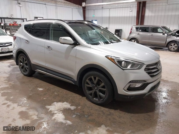 2017 Hyundai Santa Fe Sport 2.0T Ultimate with VIN 5XYZWDLA7HG410284, listed as a IAAI auction lot 41831926 with 137,541 mi miles. Bid and sale history available at carsss.com. Image 1.