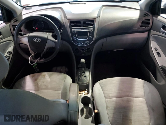 2015 Hyundai Accent GLS with VIN KMHCT4AE1FU820929, listed as a Copart auction lot 59723093 with 163,001 mi miles. Bid and sale history available at carsss.com. Image 8.
