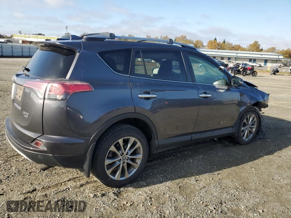 2017 Toyota RAV4 Limited with VIN JTMDFREV5HJ715015, listed as a Copart auction lot 80390894 with 42,307 mi miles and Salvage Title. Bid and sale history available at carsss.com. Image 3.