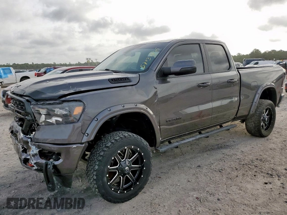 2022 Ram 1500 Big Horn z VIN 1C6SRFBT3NN145608, wystawiony jako Copart lot #57131175 z przebiegiem 51 135 mil mil oraz Szkoda całkowita • Salvage title. Historia ofert i sprzedaży dostępna na DreamBid. Obrazek 1.