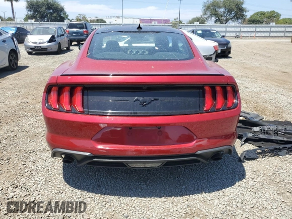 2022 Ford Mustang EcoBoost with VIN 1FA6P8TH6N5111822, listed as a Copart auction lot 59778145 with 50,875 mi miles and Salvage title. Bid and sale history available at DreamBid. Image 6.