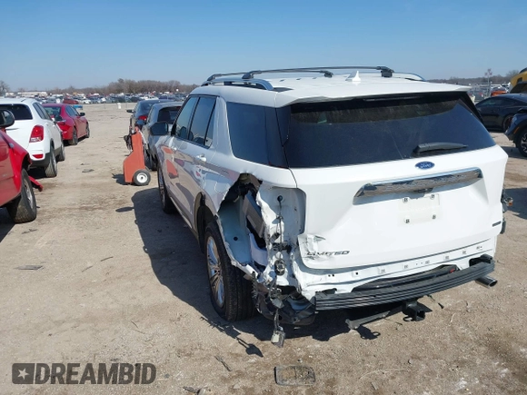 2020 Ford Explorer Limited with VIN 1FM5K8FW9LGB30926, listed as a IAAI auction lot 41582012 with 65,207 mi miles. Bid and sale history available at carsss.com. Image 3.