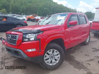2024 Nissan Frontier SV with VIN 1N6ED1EKXRN601679, listed as a IAAI auction lot 42144247 with 13,486 mi miles and . Bid and sale history available at DreamBid. Image 2.