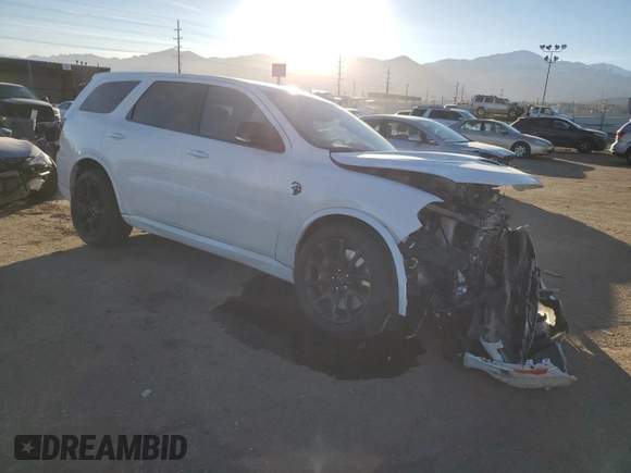 2024 Dodge Durango SRT Hellcat Premium с VIN 1C4SDJH95RC222549, выставлен на аукционе Copart как лот 81711904 с пробегом 328 миль миль и Списание • Salvage title. История ставок и продаж доступна на DreamBid. Изображение 4.