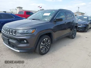 2023 Jeep Compass Limited with VIN 3C4NJDCN0PT522688, listed as a IAAI auction lot 42041826 with 54,894 mi miles and . Bid and sale history available at carsss.com. Image 2.