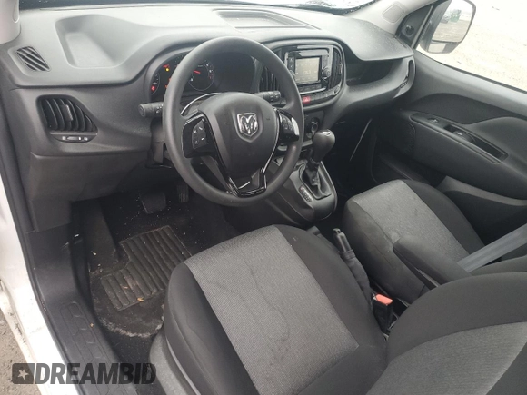 2022 Ram ProMaster City Cargo Tradesman with VIN ZFBHRFAB0N6W68559, listed as a Copart auction lot 51161655 with 57,072 mi miles and Salvage title. Bid and sale history available at DreamBid. Image 8.