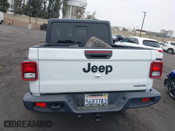 2020 Jeep Gladiator Sport S with VIN 1C6HJTAG9LL194454, listed as a IAAI auction lot 42430339 with 90,461 mi miles and . Bid and sale history available at DreamBid. Image 17.