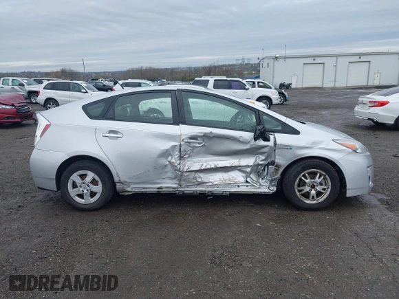2010 Toyota Prius II with VIN JTDKN3DU8A0150741, listed as a IAAI auction lot 41951981 with 75,474 mi miles. Bid and sale history available at carsss.com. Image 13.