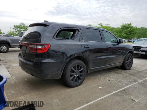 2017 Dodge Durango GT with VIN 1C4RDJDG7HC686220, listed as a Copart auction lot 56150175 with 202,082 mi miles and Salvage title. Bid and sale history available at DreamBid. Image 3.