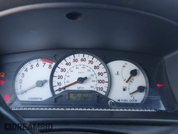 2003 Toyota Corolla CE with VIN 1NXBR32E13Z042694, listed as a IAAI auction lot 41497871 with 210,883 mi miles and . Bid and sale history available at DreamBid. Image 7.