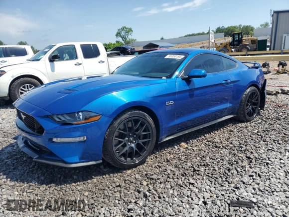 2018 Ford Mustang GT with VIN 1FA6P8CF8J5134060, listed as a Copart auction lot 56380195 with 101,111 mi miles and Salvage title. Bid and sale history available at DreamBid. Image 1.