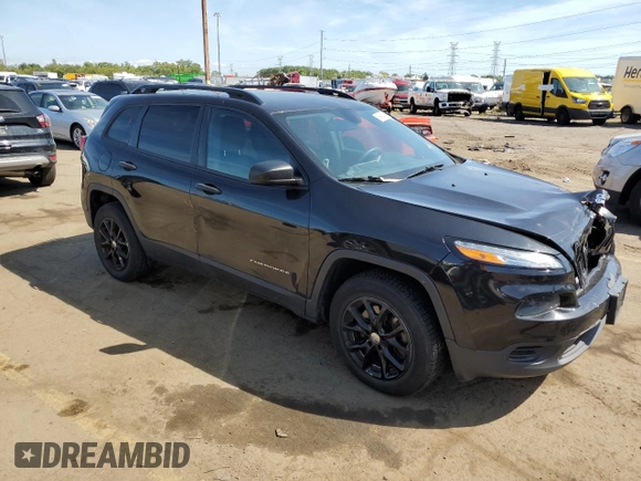 2016 Jeep Cherokee Altitude with VIN 1C4PJMAB5GW182417, listed as a Copart auction lot 69486134 with 157,571 mi miles and Salvage title. Bid and sale history available at DreamBid. Image 4.