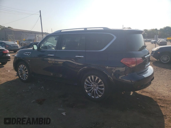 2015 Infiniti QX80 with VIN JN8AZ2NCXF9370986, listed as a Copart auction lot 69823484 with 172,144 mi miles and Salvage Title. Bid and sale history available at carsss.com. Image 2.