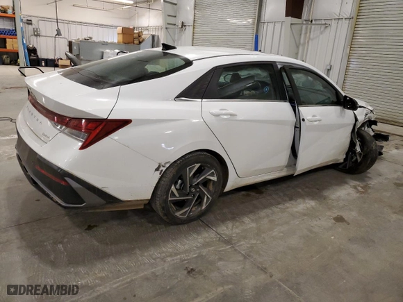 2024 Hyundai Elantra Limited with VIN KMHLP4DG2RU715354, listed as a Copart auction lot 77760384 with 10,554 mi miles and Salvage Title. Bid and sale history available at carsss.com. Image 3.