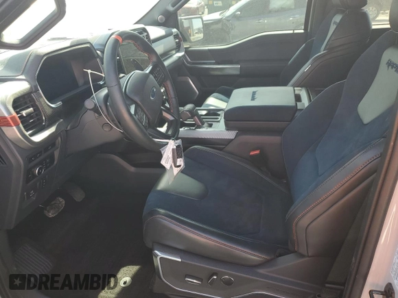 2023 Ford F-150 Raptor with VIN 1FTFW1RG4PFA13033, listed as a Copart auction lot 50504635 with 16,424 mi miles and Non Repairable. Bid and sale history available at DreamBid. Image 7.