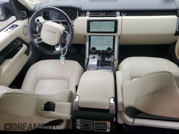 2020 Land Rover Range Rover with VIN SALGR2SU3LA589326, listed as a Copart auction lot 75936514 with 56,079 mi miles and Salvage title. Bid and sale history available at DreamBid. Image 8.