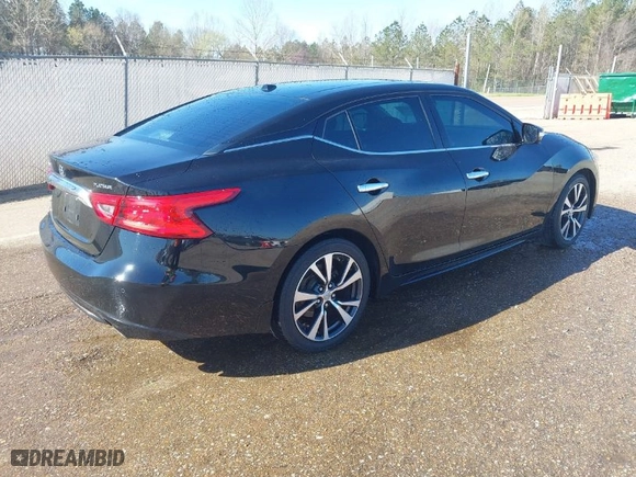 2017 Nissan Maxima SR with VIN 1N4AA6AP0HC365858, listed as a IAAI auction lot 41869483 with 105,952 mi miles. Bid and sale history available at carsss.com. Image 4.
