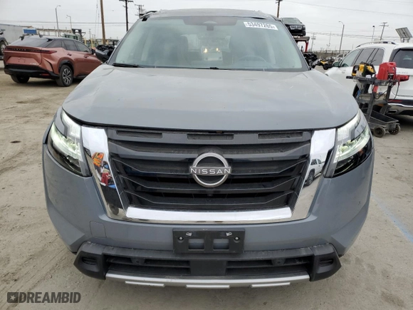 2023 Nissan Pathfinder Platinum with VIN 5N1DR3DG7PC200653, listed as a Copart auction lot 53497265 with 17,007 mi miles and Salvage Title. Bid and sale history available at carsss.com. Image 5.