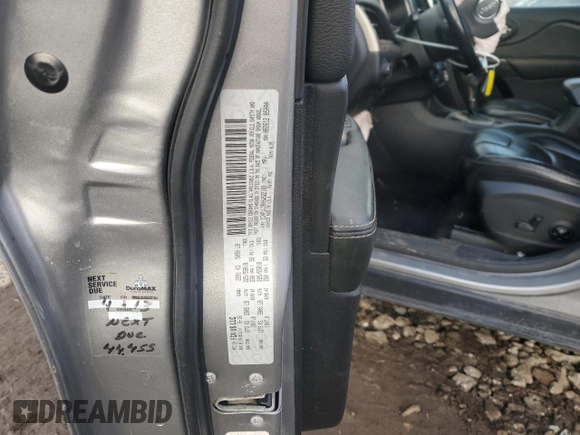 2017 Jeep Cherokee Limited with VIN 1C4PJLDBXHW522183, listed as a Copart auction lot 47146775 with 137,869 mi miles and Salvage Title. Bid and sale history available at carsss.com. Image 13.