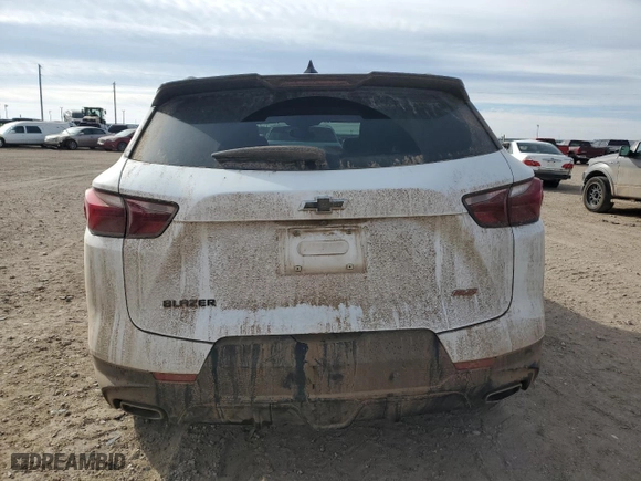 2022 Chevrolet Blazer RS with VIN 3GNKBERS6NS143918, listed as a Copart auction lot 45408965 with 104,253 mi miles and Salvage Title. Bid and sale history available at carsss.com. Image 6.