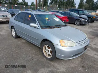 2002 Honda Civic z VIN 2HGES258X2H581968, wystawiony jako IAAI lot #41948981 z przebiegiem 372 138 mil mil oraz . Historia ofert i sprzedaży dostępna na DreamBid. Obrazek 1.