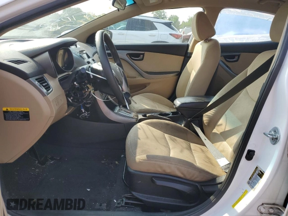 2013 Hyundai Elantra GLS z VIN 5NPDH4AE2DH257052, wystawiony jako Copart lot #59750455 z przebiegiem 70 580 mil mil oraz Szkoda całkowita • Salvage title. Historia ofert i sprzedaży dostępna na DreamBid. Obrazek 7.