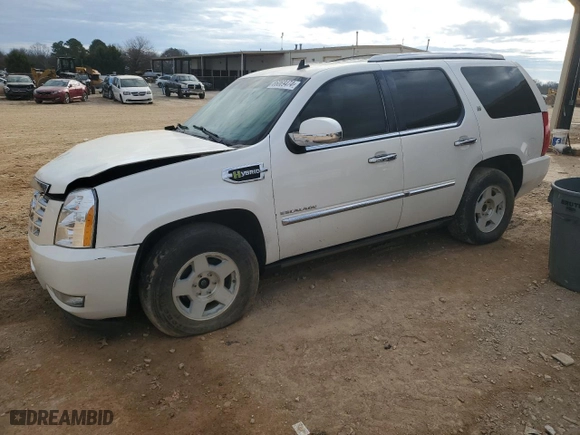 2011 Cadillac Escalade Hybrid with VIN 1GYS4EEJ5BR114743, listed as a Copart auction lot 86069474 with 243,063 mi miles and Salvage Title. Bid and sale history available at carsss.com. Image 1.