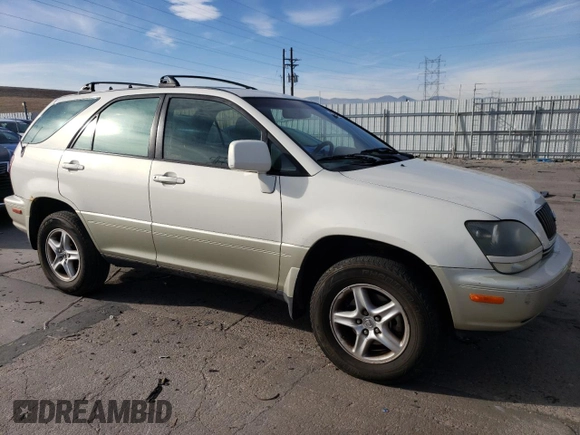 1999 Lexus RX 300 Luxury SUV with VIN JT6HF10U5X0094419, listed as a Copart auction lot 83865004 with 245,914 mi miles and Salvage Title. Bid and sale history available at carsss.com. Image 4.