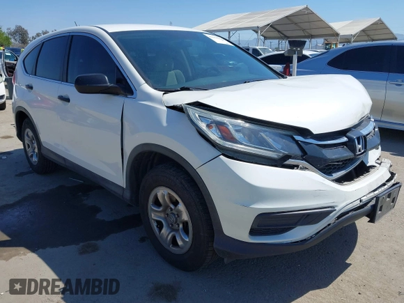 2015 Honda CR-V LX with VIN 5J6RM3H38FL001426, listed as a IAAI auction lot 42152168 with 185,657 mi miles and . Bid and sale history available at carsss.com. Image 1.