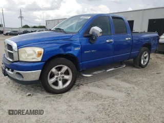 2007 Dodge 1500 SLT with VIN 1D7HA18267S196333, listed as a Copart auction lot 56033465 with 202,305 mi miles and Salvage Title. Bid and sale history available at DreamBid. Image 1.