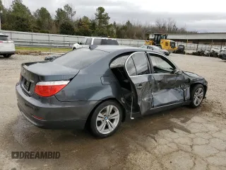 2010 BMW 5 Series 528i with VIN WBANU5C51AC127674, listed as a Copart auction lot 48110725 with 147,262 mi miles and Salvage Title. Bid and sale history available at carsss.com. Image 3.
