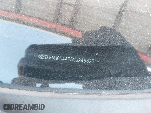 2012 Hyundai Accent GLS with VIN KMHCU4AE5CU246327, listed as a IAAI auction lot 42124657 with 139,287 mi miles. Bid and sale history available at carsss.com. Image 9.