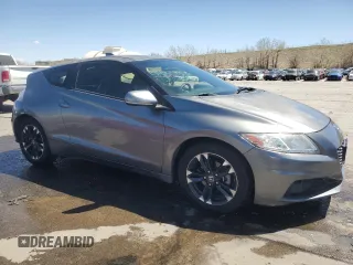 2015 Honda CR-Z EX with VIN JHMZF1D64FS001254, listed as a Copart auction lot 53082825 with 57,910 mi miles and Salvage title. Bid and sale history available at DreamBid. Image 4.