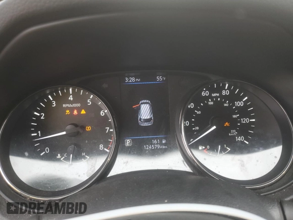 2018 Nissan Rogue SV with VIN JN8AT2MV4JW317263, listed as a Copart auction lot 45039045 with 124,579 mi miles and Salvage Title. Bid and sale history available at carsss.com. Image 9.