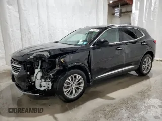 2023 Buick Envision Preferred with VIN LRBAZLR46PD076308, listed as a Copart auction lot 52106045 with 6,558 mi miles and Salvage Title. Bid and sale history available at carsss.com. Image 1.