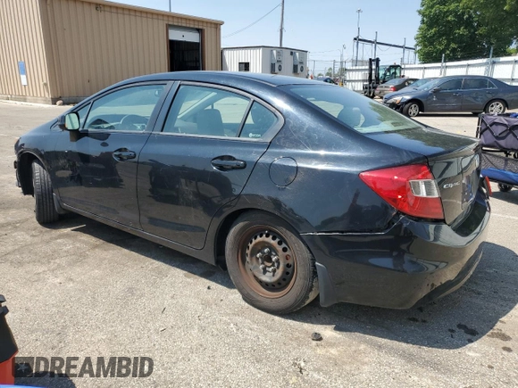 2012 Honda Civic LX z VIN 19XFB2F50CE051626, wystawiony jako Copart lot #59477235 z przebiegiem 126 225 mil mil oraz Szkoda całkowita • Salvage title. Historia ofert i sprzedaży dostępna na DreamBid. Obrazek 2.