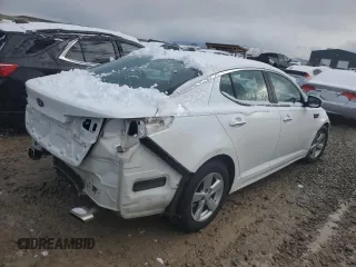2015 Kia Optima LX with VIN KNAGM4A75F5640266, listed as a Copart auction lot 48436575 with 76,029 mi miles and Salvage Title. Bid and sale history available at carsss.com. Image 3.
