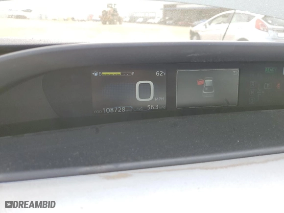 2020 Toyota Prius L Eco with VIN JTDKARFU5L3105804, listed as a Copart auction lot 49877155 with 108,728 mi miles and Salvage Title. Bid and sale history available at carsss.com. Image 9.